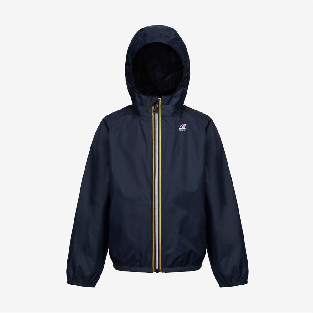 LE VRAI CLAUDE
BLUE DEPHT
KIDS PACKABLE FULL ZIP WINDBREAKER RAIN JACKET